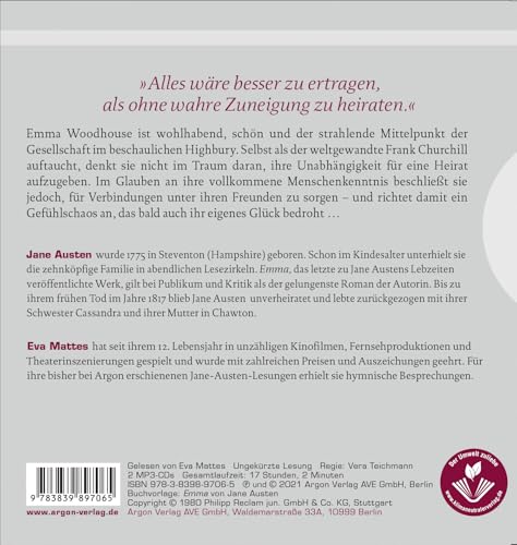 Emma: Lesung. Ungekürzte Ausgabe