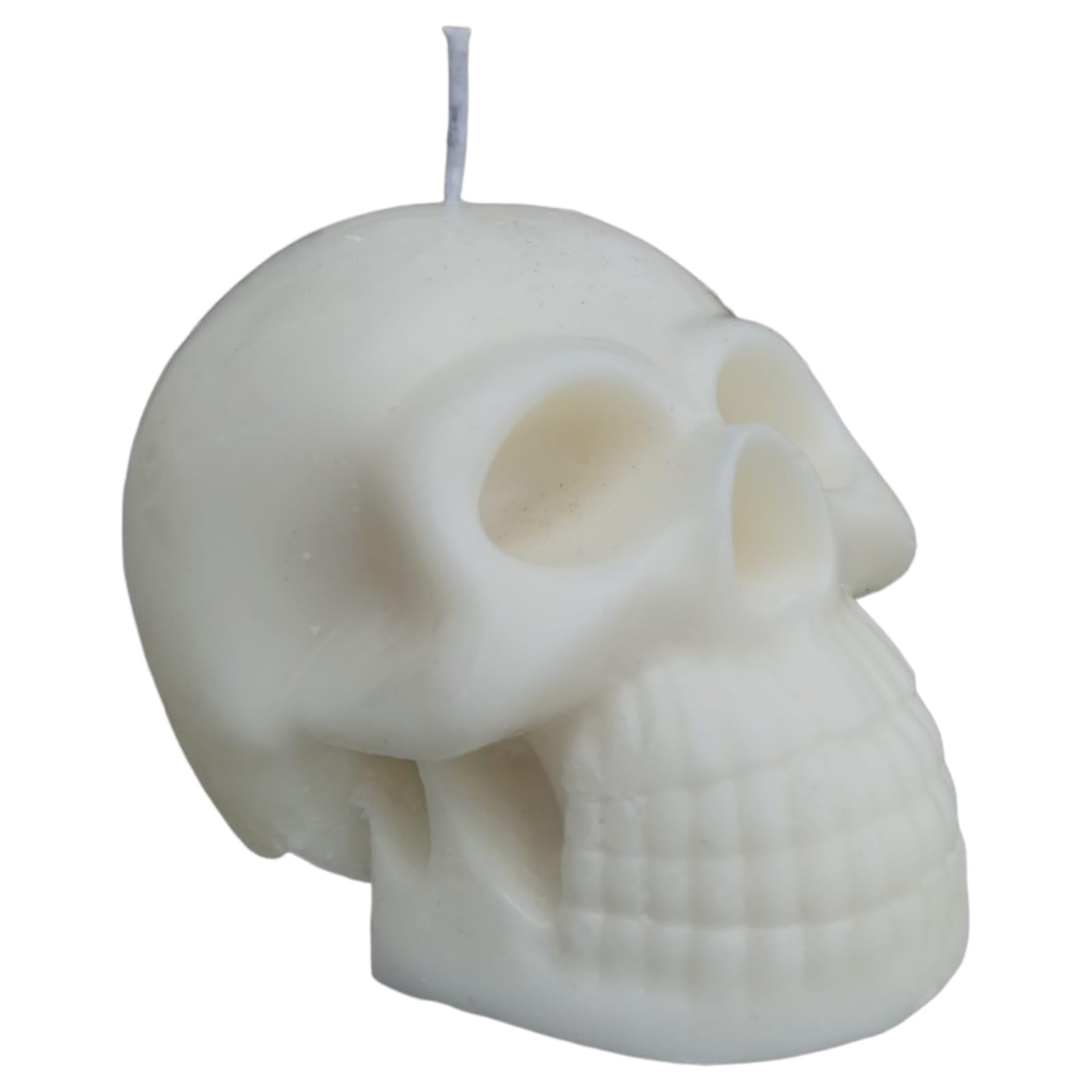 Vela de Calavera - Estilo Único para Ambientes Oscuros y Misteriosos | Decoración Alternativa y Moderna | Aroma Intrigante para tu Espacio.