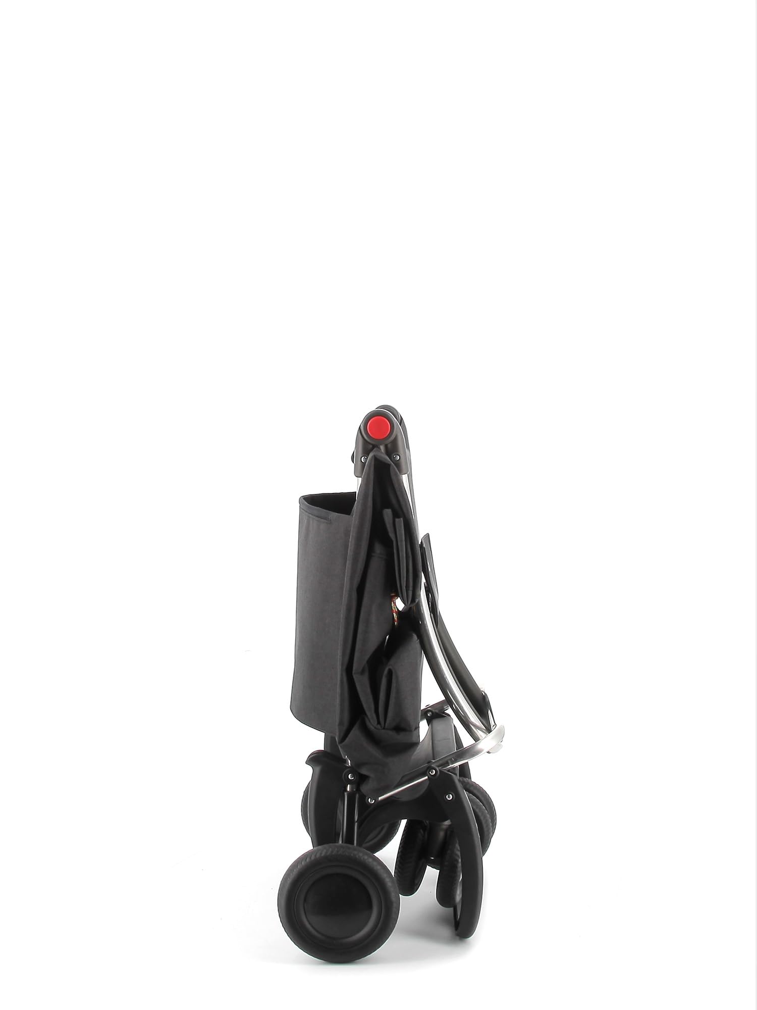 Carro Rolser Big Tweed 4 Ruedas 2 Giratorias Plegable - Negro
