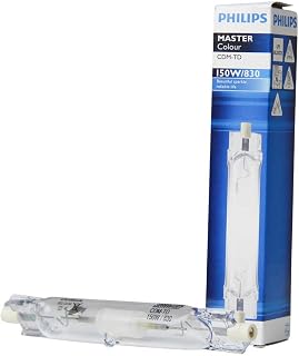 Philips MASTERcolour CDM-TD - Lámpara de sodio de alta presión (150 W/830), luz color blanco cálido