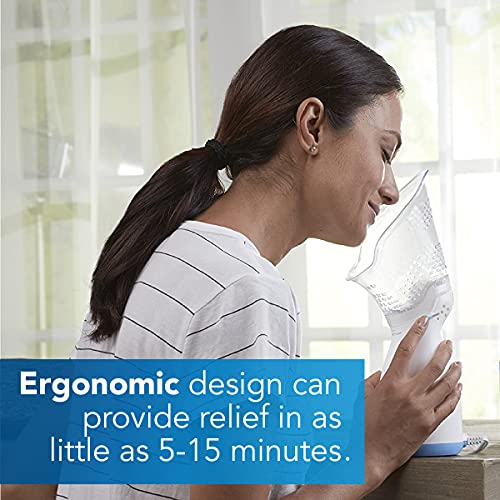 Vicks Personal Sinus Steam Inhaler with Soft Face Mask – Face Humidifier with Targeted Steam Relief Aids with Sinus Problems, Congestion and Cough
