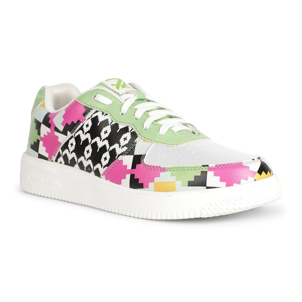 Liberty Leap7x MJH-L07 Himalayan Handloom Printed Sneakers For Women With PVC Upper | EVA Sole Casual Shoes With Lacing |Comfortable Footbed |Memory Foam Insole |Lightweight, Stylish &Modern (White-5) (B0DCH5NX94) Amazon Price History, Amazon Price Tracker