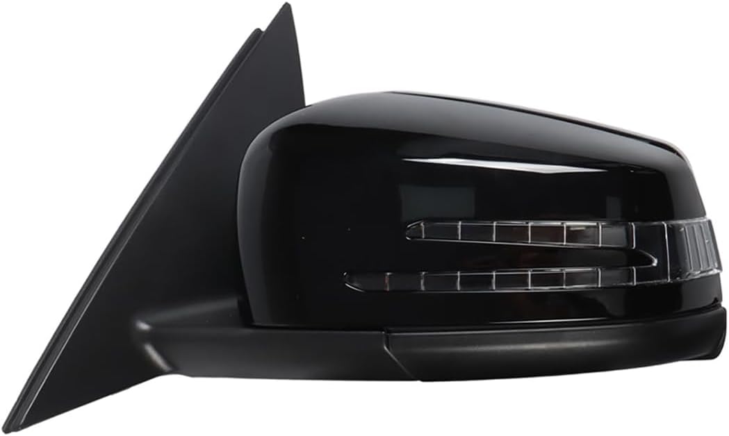Car Driver Side Mirror Fit for 2006-2013 Mercedes Benz W204 C63 C200 C180 Rear View Mirror Assembly for Mercedes Benz Accessories Electric Folding, Heating, Floor Light, Blind Spot