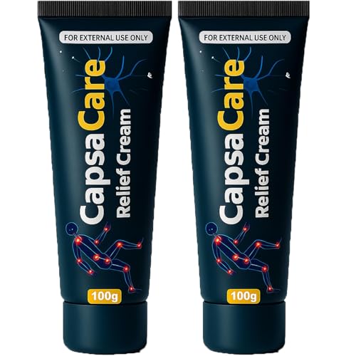Capsacare Neuropathy Relief Cream | Neurosoothe Formula Nerve Cream Contains Capsaicin Arnica Menthol Msm And Glucosamine Suitable For Feet Hands Legs Muscles Joints And Waist | 100g (2)