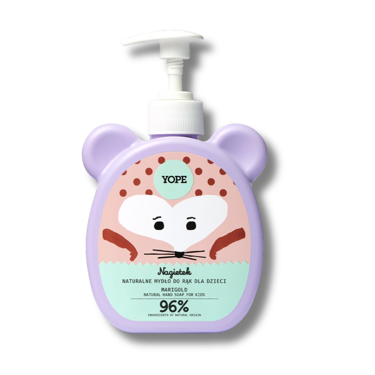 YOPE Liquid Hand Soap for Kids, Gentle, Soothing, Aloe Vera, Sensitive Skin, Children 3+ Years, Marigold, 400 ml