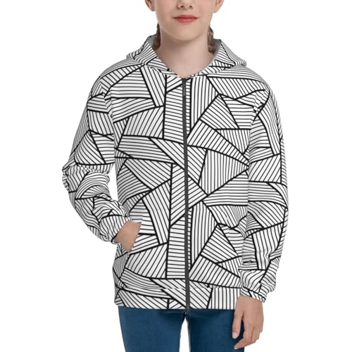 Abstract Painting Kids Pullover Hoodies Boys Zip Up Sweatshirts Girls Athletic Clothes with Pocket3