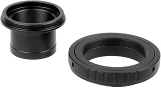 BGNing Lens Adapter, 1.25 Inch T Ring Lens Mount Set, Astronomy Telescope M42 Thread T-Mount for SLR Camera Accessory