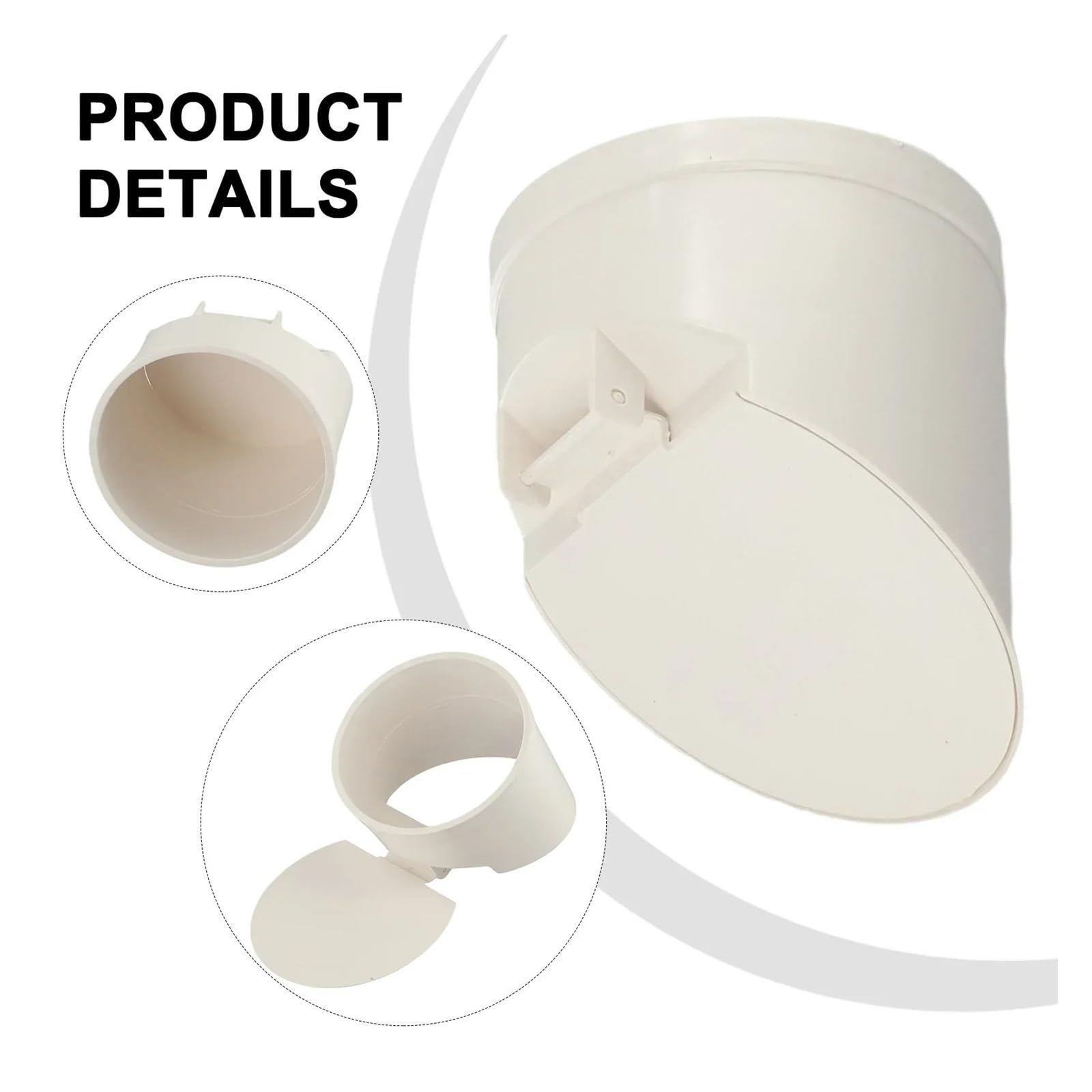 Valvola di ritegno for tubo scarico in PVC Il pavimento del tubo di drenaggio in PVC scarica il coperchio della valvola spostamento a chiusura automatica Antiodore Anti riflusso