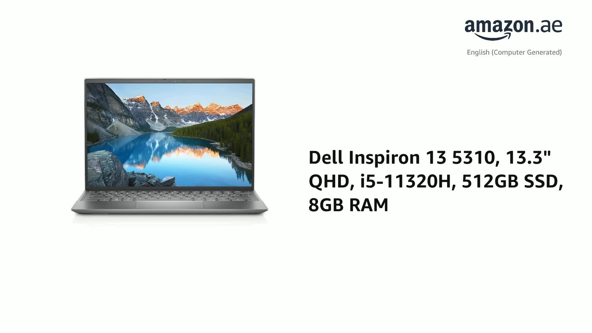 Dell Inspiron 13 5310 Laptop, 11Th Gen Intel Core I5-11320H, 13.3