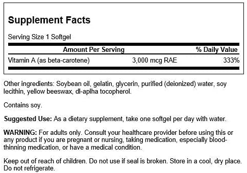 Beta Carotene (Vitamin A)