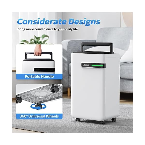   AIRPLUS-Dehumidifier-for-Basement-4500-Sq-Ft-70-Pints-Multifunctional-Dehumidifier-with-Drain-Hose-Auto-Shut-Off-Function-Powerful-Dehumidifiers-for-HomeAP2103