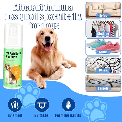 ZOSIMP No Chew Spray for Dogs 2 Pack (100ML) Natural Ingredients Bitter Apple Spray for Dogs Alcohol