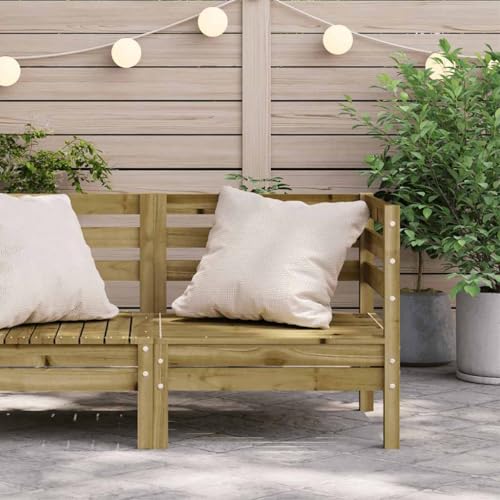 Canapé de jardin modulaire en pin imprégné noble et stable
