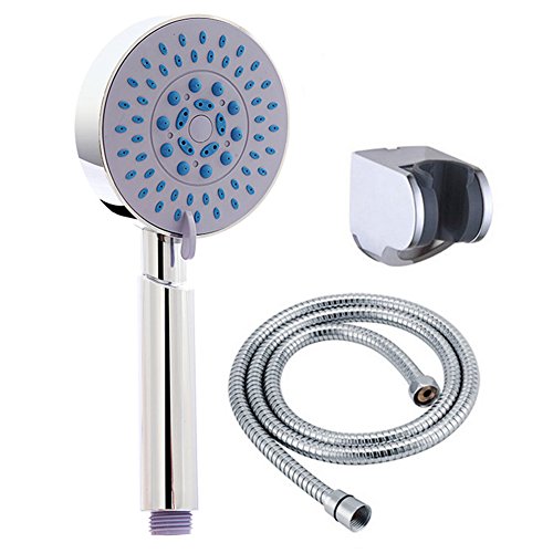 Alcachofa de ducha (5 posiciones del cabezal.) con 60 pulgadas (1,5 m) longhose y Kit de mano spray Cabeza Alta Presión Spa cabeza para baño