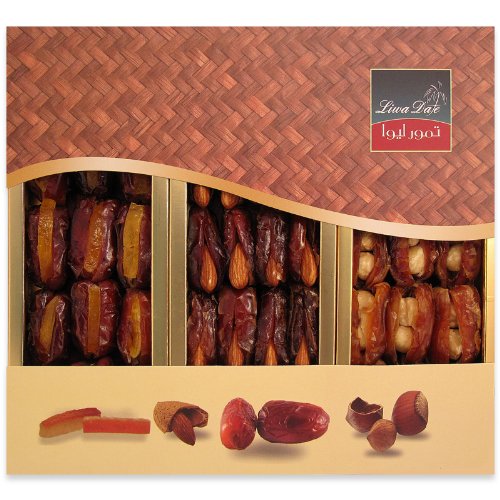 Liwa Stuffed Dates with Almond, Hazelnut & Orange Peel