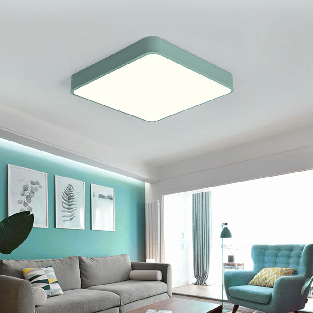 Różowa akrylowa lampa sufitowa LED o zmiennej intensywności, cienkie okrągłe oprawy oświetleniowe z makaronu, odpowiednia do pokoju dziecięcego przedpokój biurowy (średnica: 16 cali)