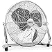 Bakaji Ventilatore Da Terra In Metallo Potenza 90 Watt Con Pale 45 cm in Alluminio Inclinabili e Motore a 3 Velocità