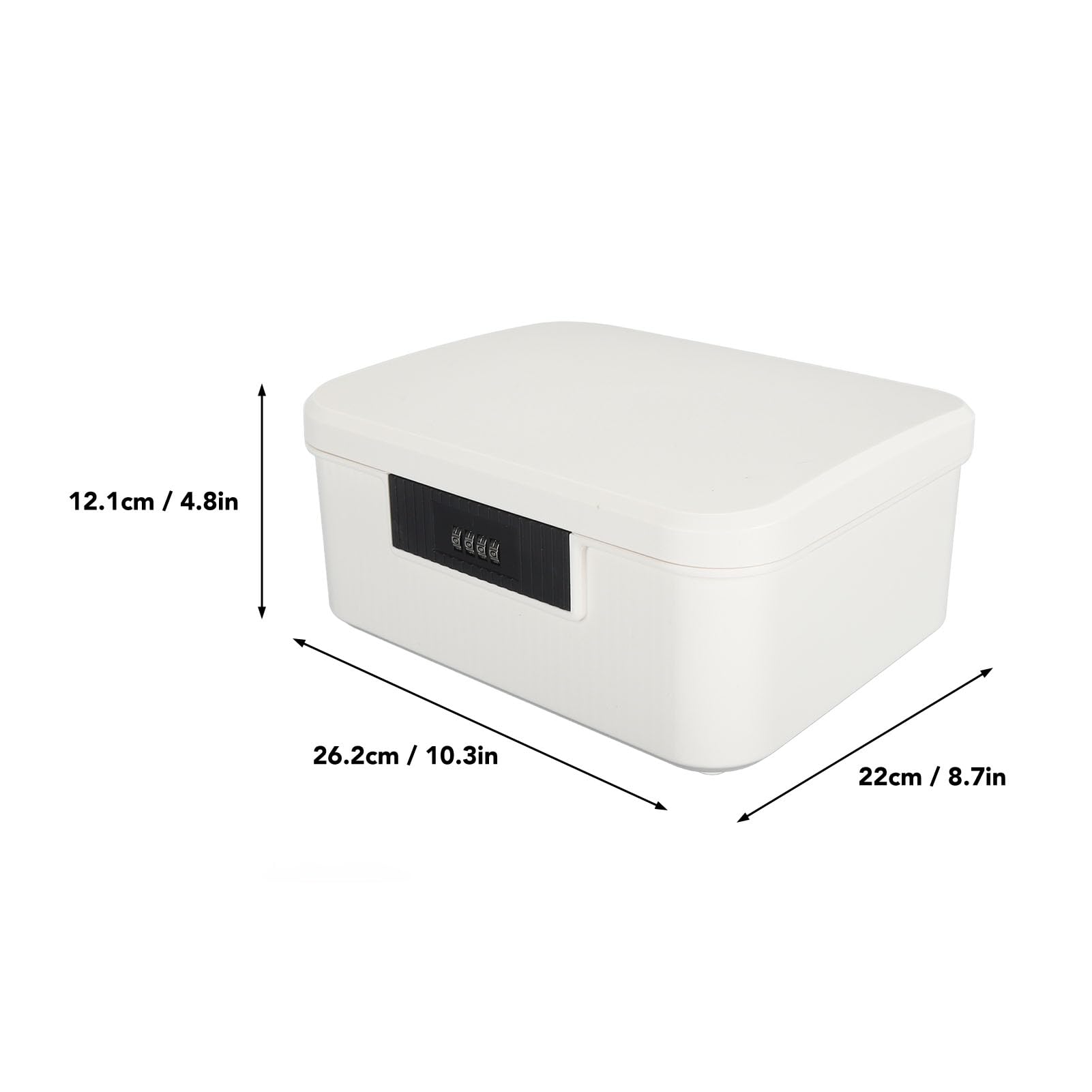Locking Trunk Storage Box, Portable Safe Box, Combination Security Case Lockbox with Code, Large Capacity Security Lockbox, Organized Storage Privacy Box for Home, Office, Dorm - Image 3