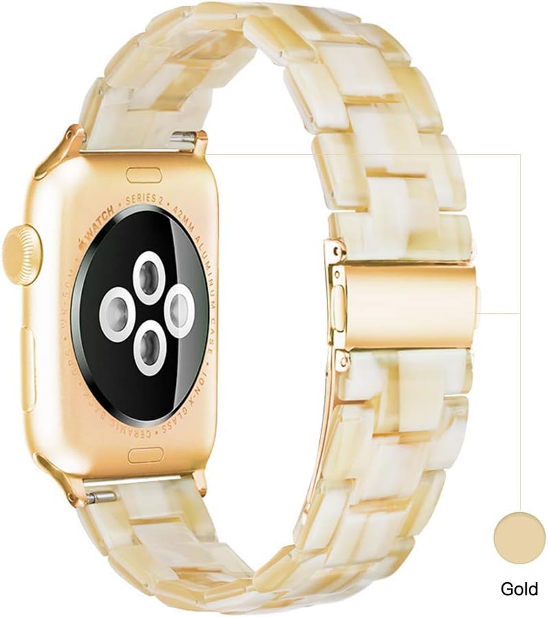 Light House Apple Watch Bands-Fashion Lightweight Resin iWatch Bands for Women Men 38mm/40mm/41mm/42mm(Series 11 10), 49mm/46mm/45mm/44mm/42mm(S 3 2 1), Compatible with Apple Watch Series 11 SE 10 9 8 7 6 5 4 3 Ultra - Image 2