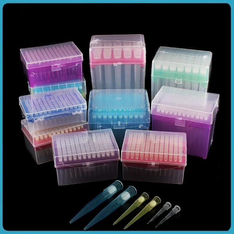 Laboratory Filter Barrier Head, Universal Distributor Filter Head 10ul/200ul/1000ul/5000ul/10ml Plastic Pipette Head Rack Package 96/PK(5ml 28pcs)