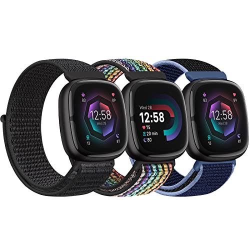 Bcuckood iCpvoh Fitbit Versa 4/Sense 2/Versa 3/Sense fB[X Y \tg ʋC Xgbv X|[c \ [v pXgoh