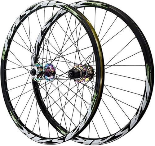 Roues VTT 27.5 pouces avec jante alliage 32H et axe dégagement rapide pour vélo