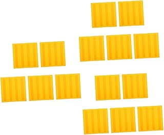 Toyvian 15 Peças Tábuas De Piso De Tijolo Cego Pedras De Pavimentação Ladrilhos Texturas Placa Cega Adesivos Ao Ar Livre Telhas Táteis Sinal De Pessoa Cega Pavimento Pvc Tijolo Redondo
