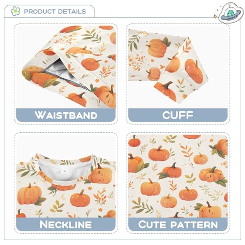 JUNZAN Safari Pumkins Vintage Big Girls Sweatshirts Hoodies Fleece Boys Sweat Shirt Party 4T3