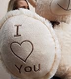 XXL Teddybär Plüsch Kuschel Stoff Plüsch Riesen Teddy Bär Groß Geschenkidee 160cm [Beige]