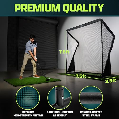 Image of GoSports Golf Net Elite - Steel Frame Practice Golf Hitting Nets