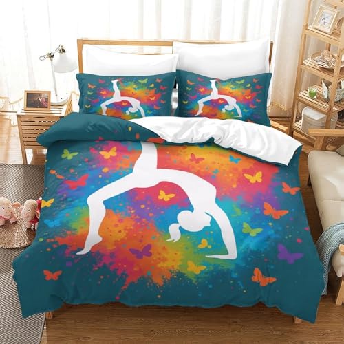 Loups d'hiver parure de lit 3D housse de couette microfibre double - 3