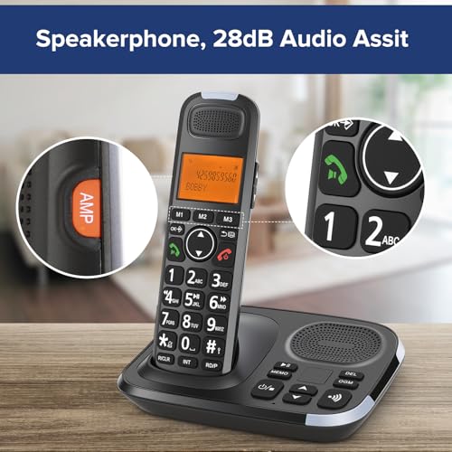 Sistema telefónico inalámbrico ORNIN D1015 con 3 teléfonos miniatura 4