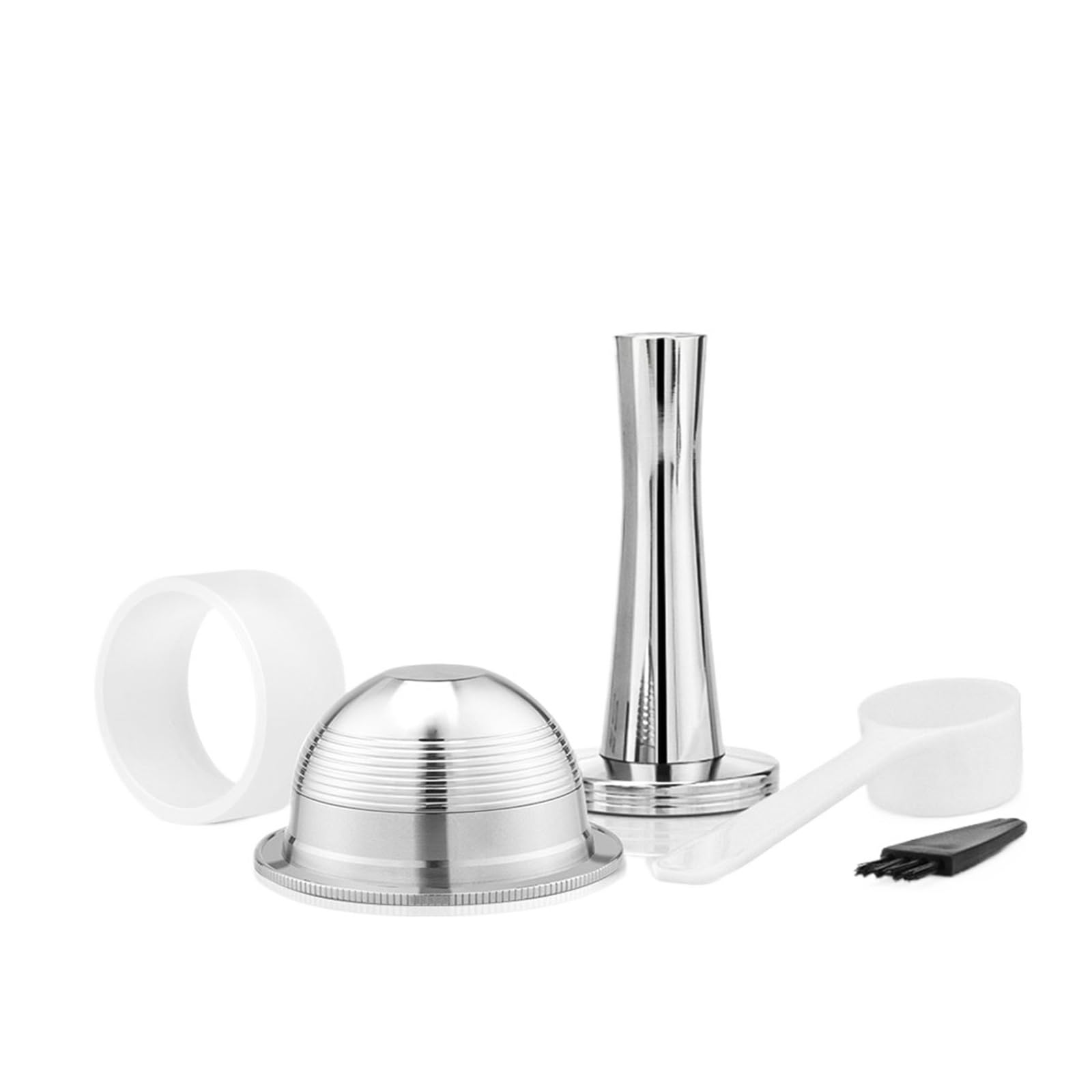Compatible Con Delonghi, Filtro De Cápsula De Repuesto De Acero Inoxidable ENV135, Compatible Con Nespresso, Cápsula De Café Reutilizable GCA1(230ml 1pod t d S)