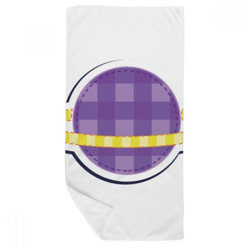 Serviette de bain doux motif Saturne alien imprimé multicolore 35x70cm