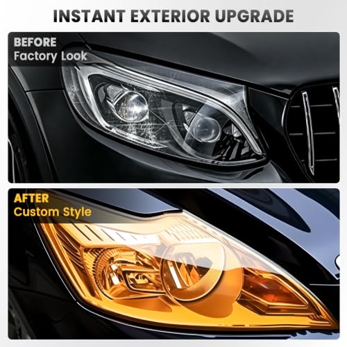 Image of 1797 Car Light Tint Film 12 inchx48 inch Headlight Taillight Vinyl Wrap Orange