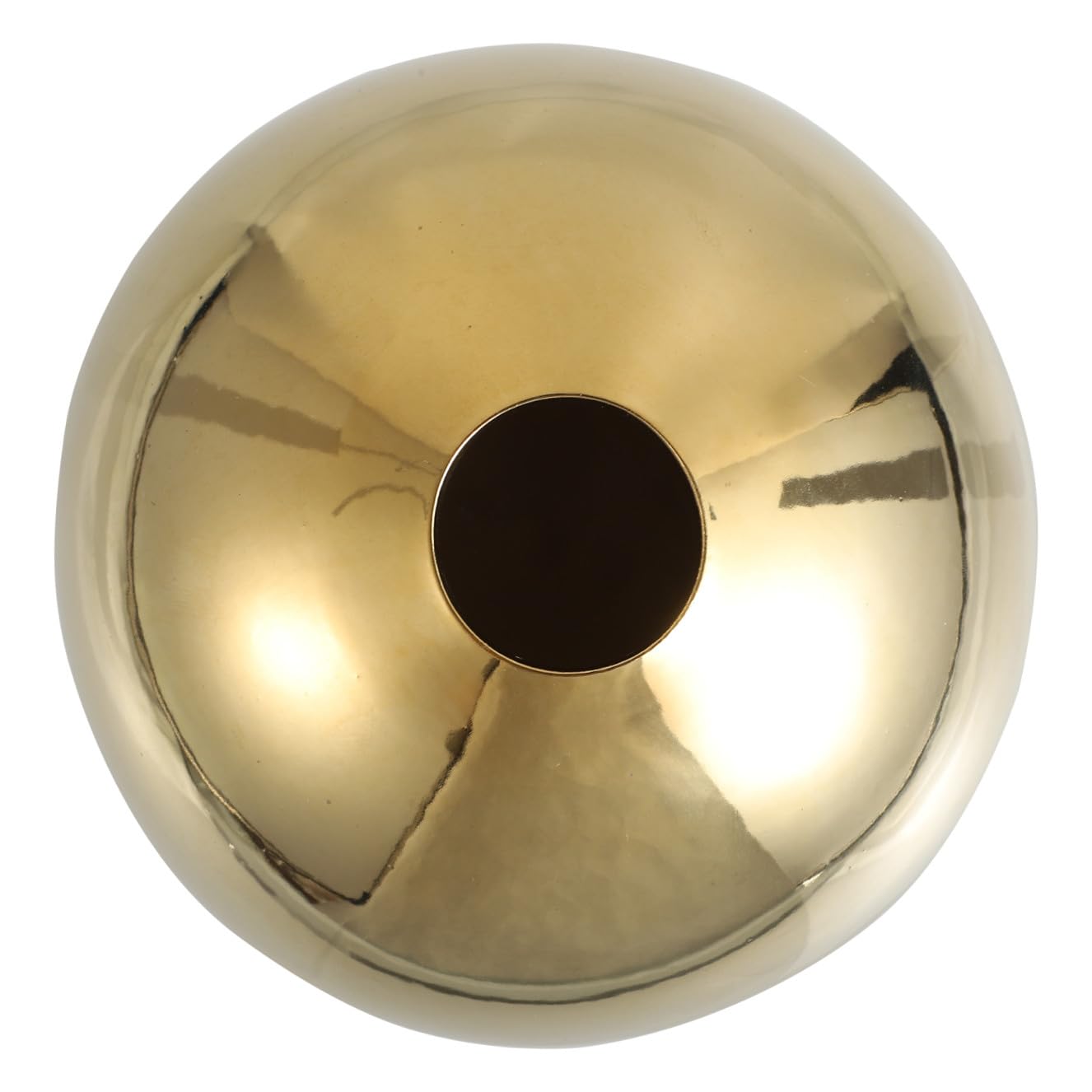 Vase en céramique doré NUOBESTY grand format sphérique pour décoration