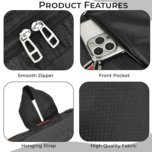 Image of Kraptick Backpack - Waterproof Laptop Backpack, Travel Laptop Bag, Business Bag, Office Work Backpack, and Professional Office Bag with Spacious Storage and Durable Design (Black)