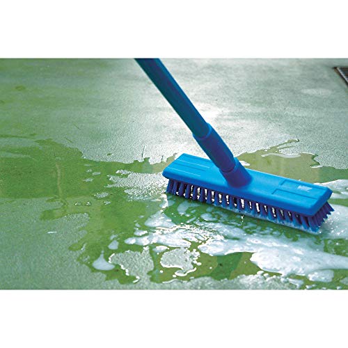 Image of Vikan 70414 Stiff Bristle Deck Scrub, 10-3 /4 inch Polyester, Red