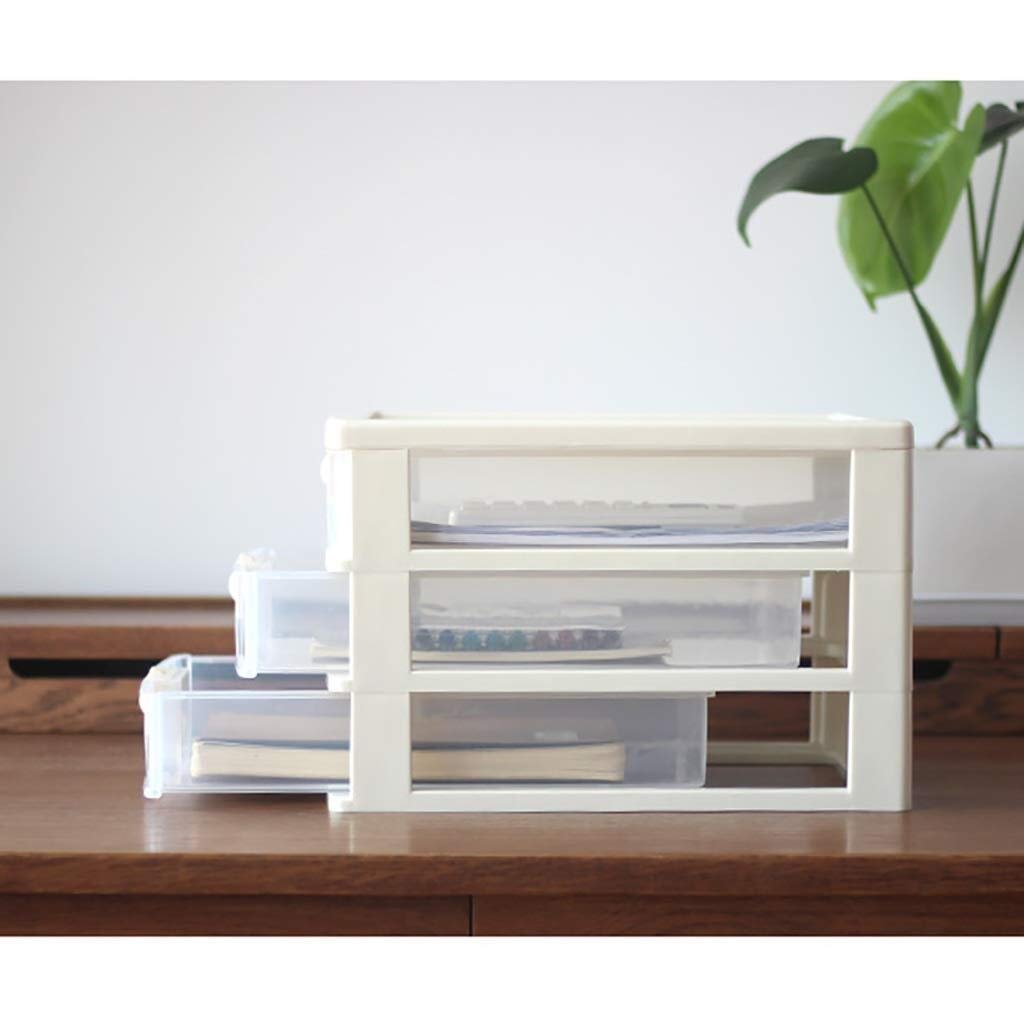 Armario de almacenamiento de archivos de plástico con cajones de 3/4/5 capas, mini organizador de escritorio de oficina pequeño en color beige