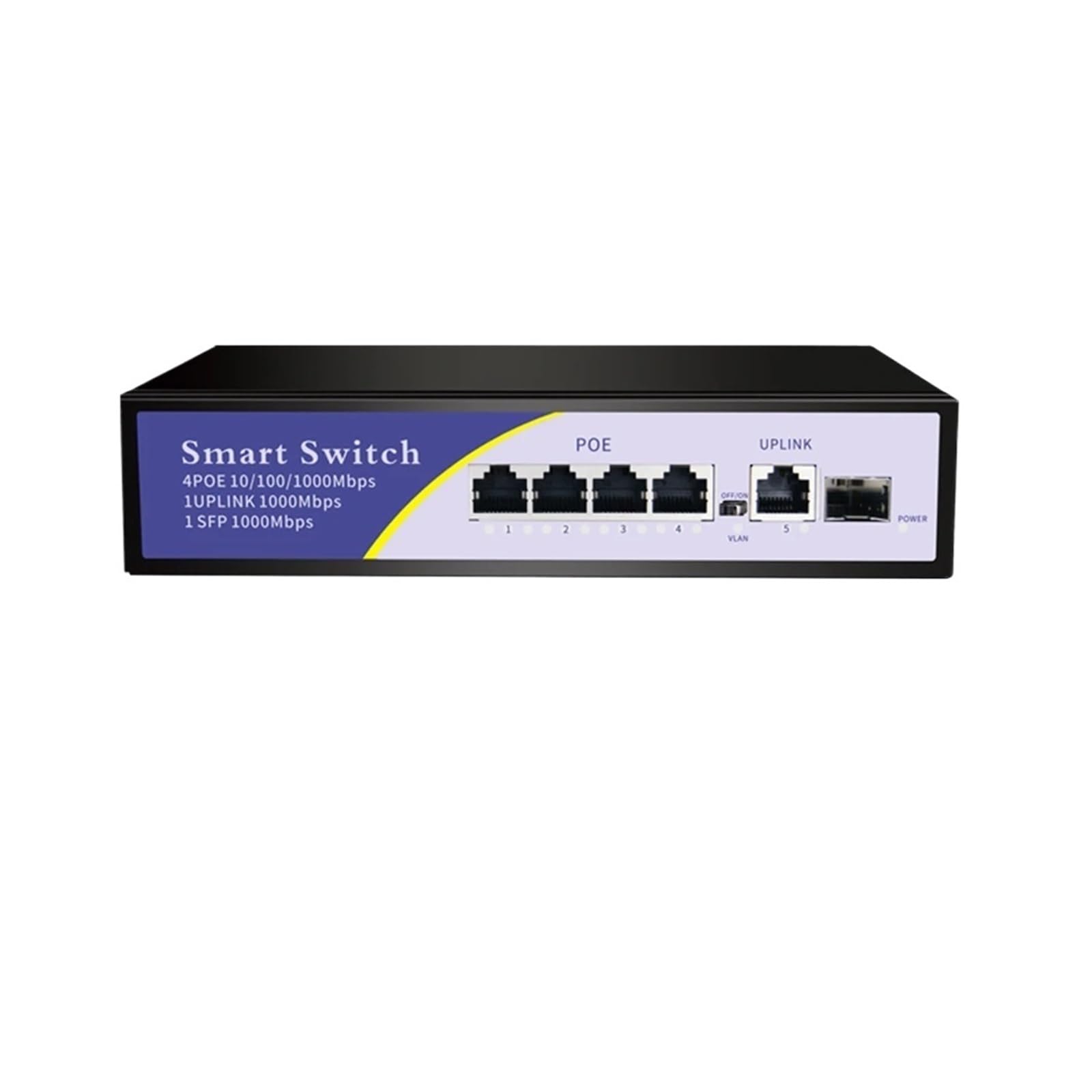 Commutateur POE réseau 48V Gigabit pour caméra IP et point d'accès Ethernet