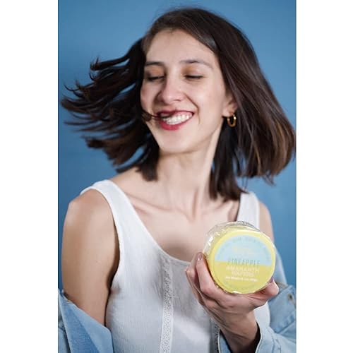 Miniatura 7 de Raíces del Huerto. Amaranth Wafers Thins - Bocadillo bajo en calorías. (amarillo (plátano, mango, piña), paquete de 6