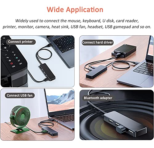 USB-Hub-TIEDXIOY-4-Port-USB-30-Hub-USB-Splitter-USB-Expander-for-Laptop-Xbox-Flash-Drive-HDD-Console-Printer-CameraKeyborad-Mouse