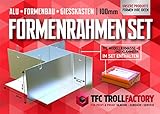 formenbau Lieferumfang ✓ Die Einzelteile des Formbaurahmen bestehen aus vier Aluminium-Winkelblechen und einer Aluminium-Bodenplatte, zur Fixierung müssen große Klammern zusätzlich gekauft werden.