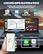 2025 Größte 11,26 Zoll Carplay Display & Android Auto Display mit Stehende Halterung, Buddy Display mit IPS Touchscreen Siri/Google Sprachsteuerung GPS Navigation Bluetooth Mirror Link AUX