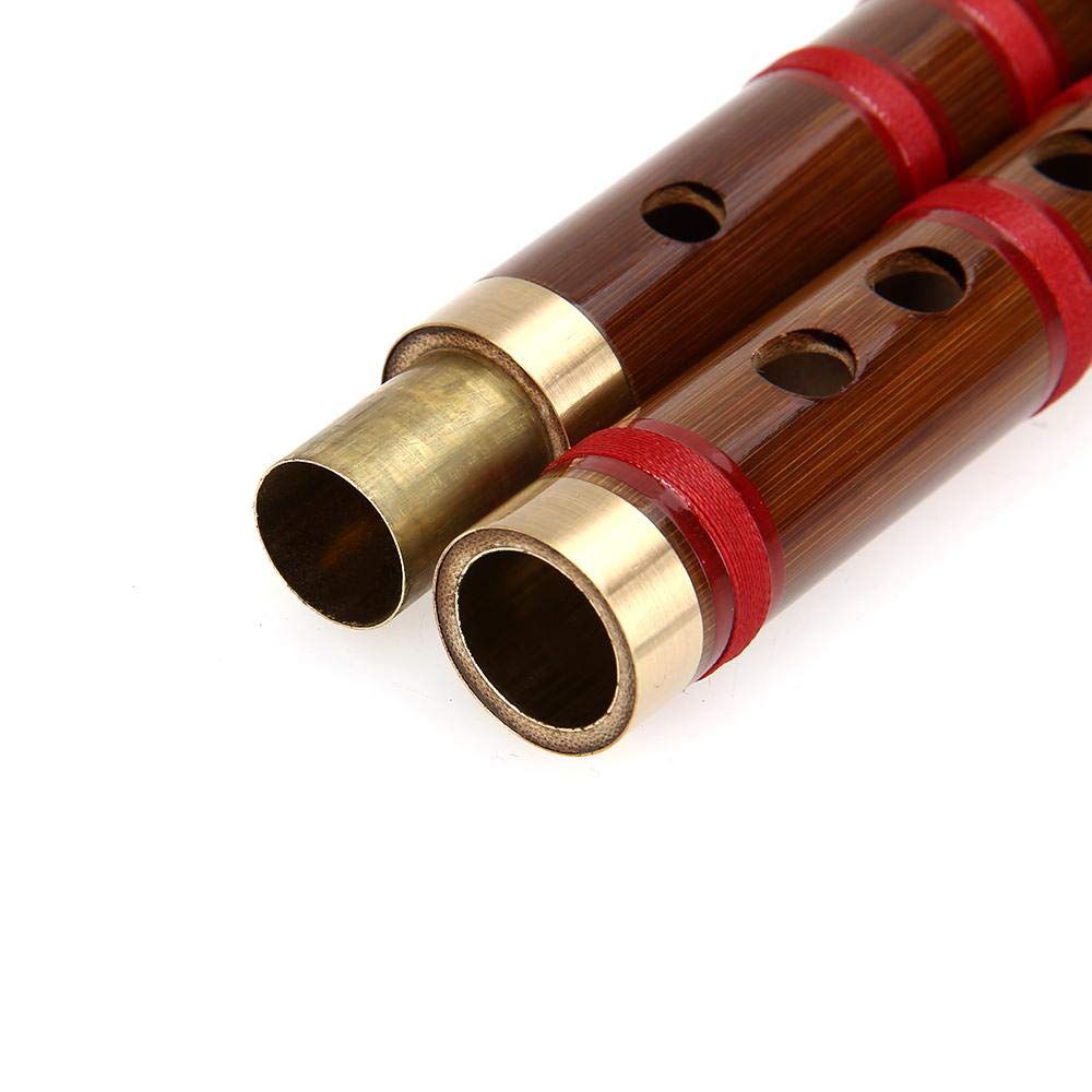 Flauta, Instrumento Musical Chino Profesional, Flauta de bambú Dizi Hecha a Mano Tradicional en Tono de tecla E para Regalo de niños Principiantes