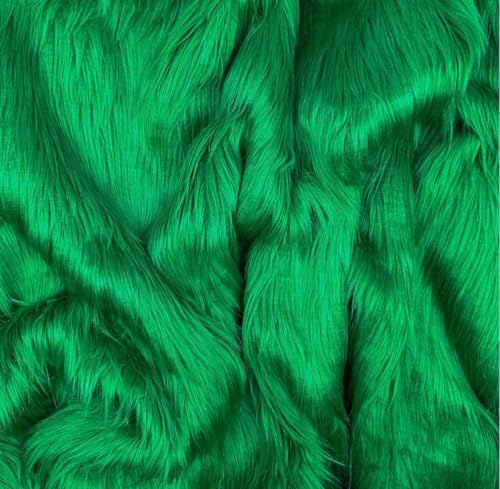 Image of VRB Dec 1 Mtr 60inch Fur White Cloth for Decoration,Baby Photoshoot Props Cloth for Decoration,Parties,Costumes, Gift Packing,Party Decor,Backdrop for Wedding mandap,Pooja (Green, 1 Mtr)