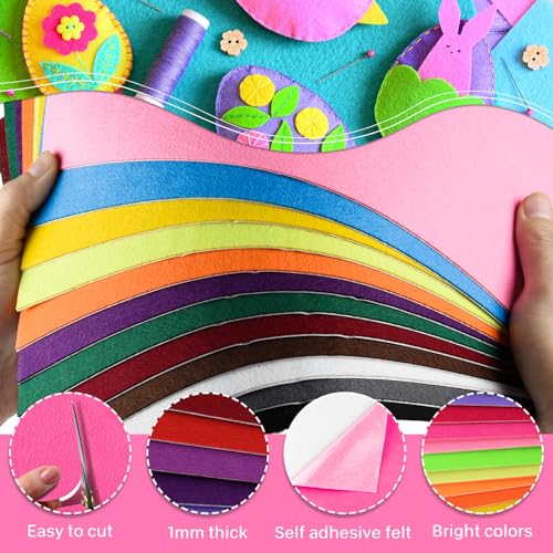 Morcheiong M2019MCJYA-MZ-36-02 Pcs Self Adhesive Felt Sheet Soft Felt Sheets thumb #2