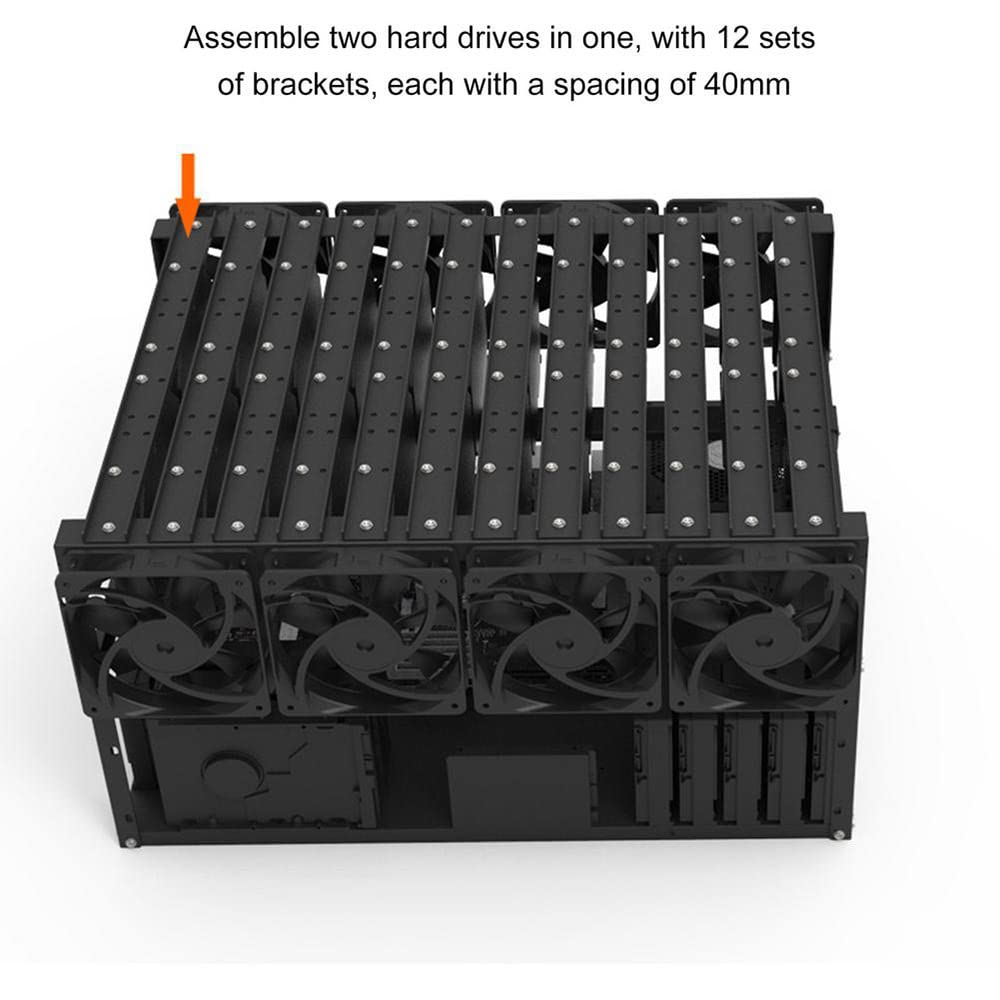 34 HDD Mining Rig Frame Open Air 3.5in Hard Disk Drive Test Bench Case  Computer Frame Motherboard Power Supply HDD Bracket for Crypto Coin Chia  XCH FIL BHD: Amazon.co.uk: Computers & Accessories