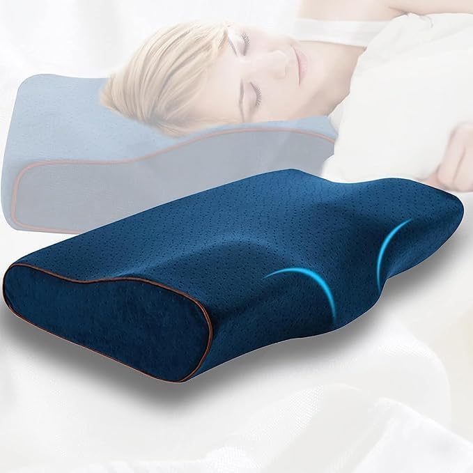 Image of Memory Foam Pillow for Sleeping-it can change shape under pressure, but return to its original shape when the pressure is gone