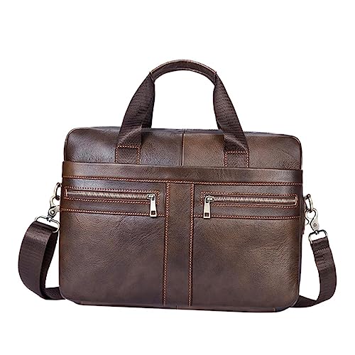 HOMSFOU Men Shoulder Bag Men Briefcase Business Man Shoulder Bag Men Handbag Large Capacity Shoulder Bag Black